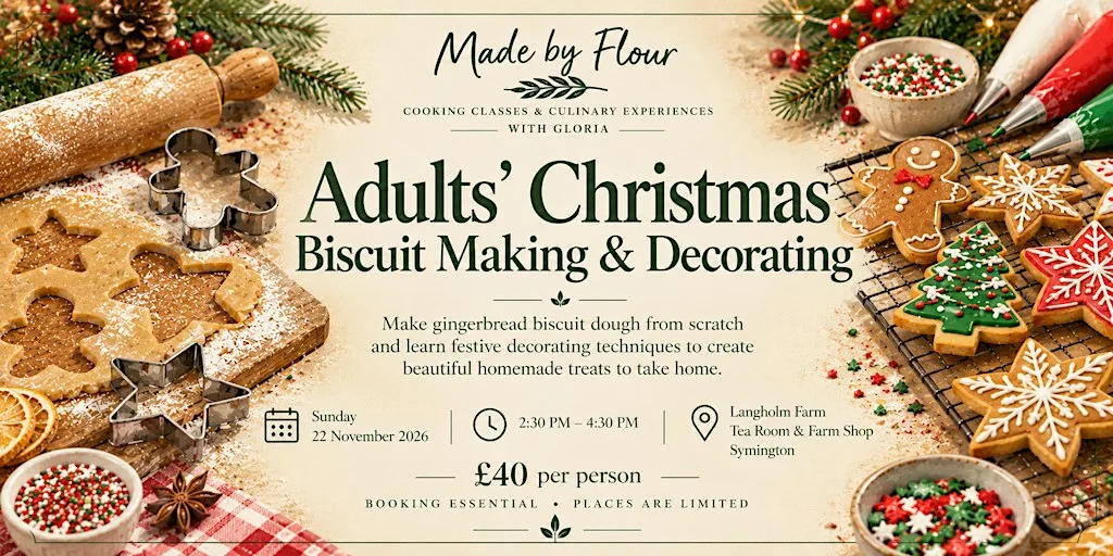ADULTS - Christmas Biscuit Making & Decorating at Langholm Farm