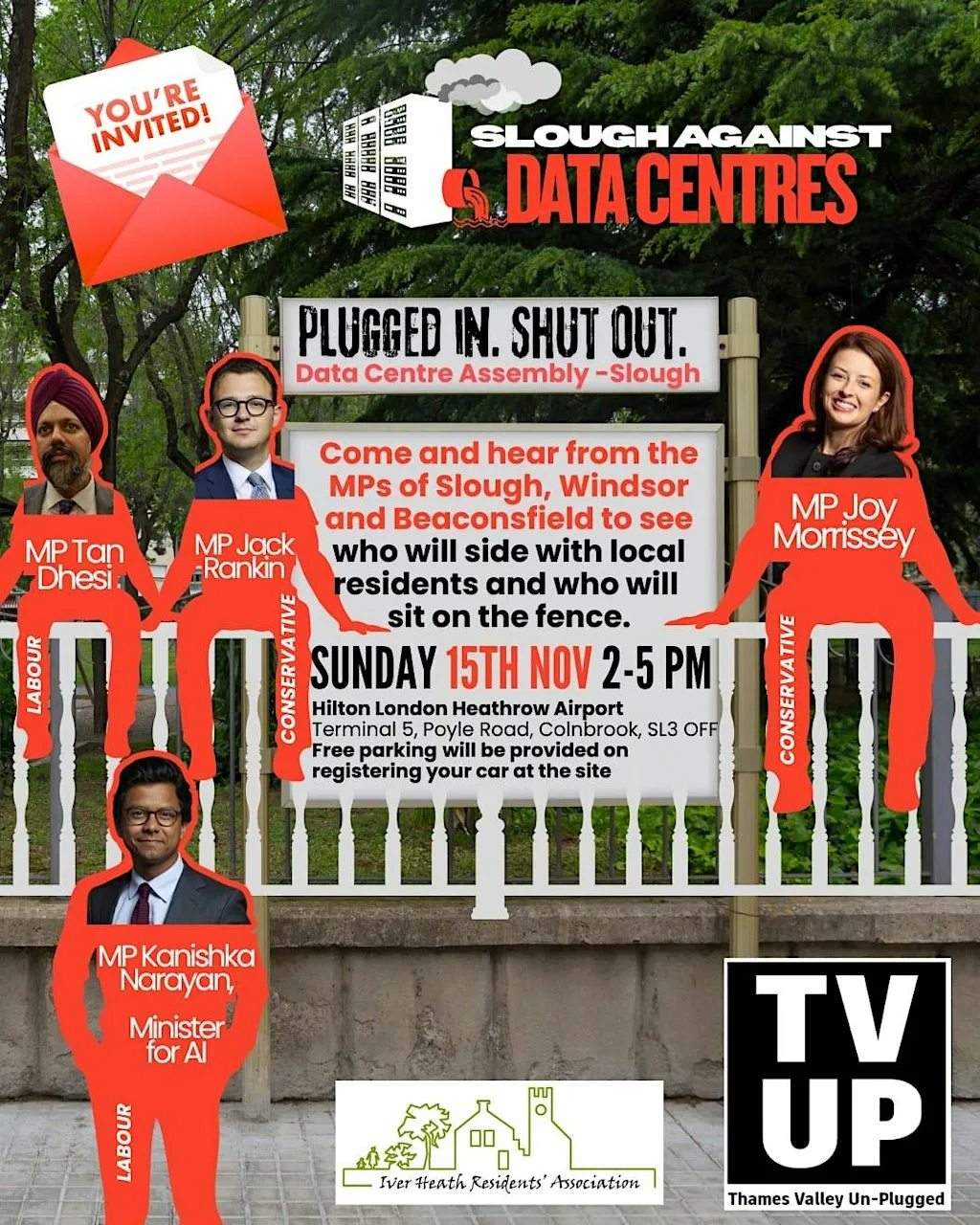 Plugged In, Shut Out. Data Centre Assembly - Slough