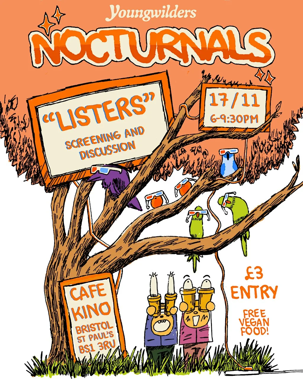 Nocturnals: 'The Listers' - Screening & Discussion at Cafe Kino