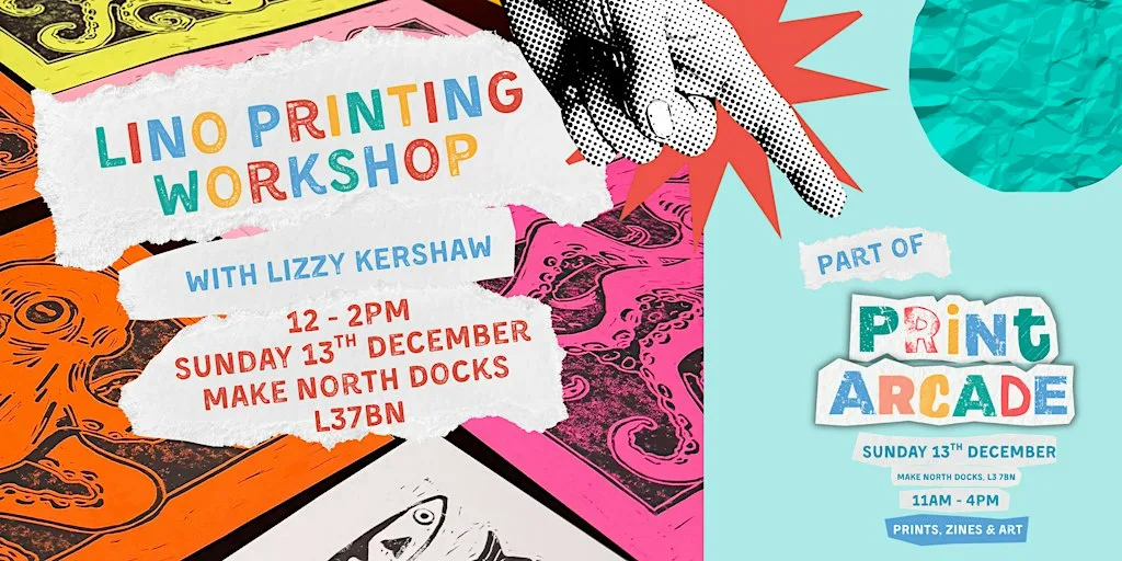 Lino Printing Workshop at Make North Docks