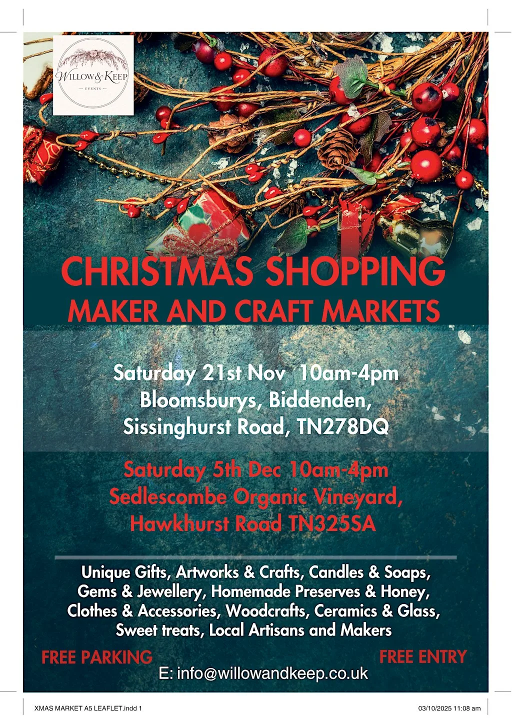 The Vineyard Christmas Market at Sedlescombe Organic at Sedlescombe Organic Vineyard