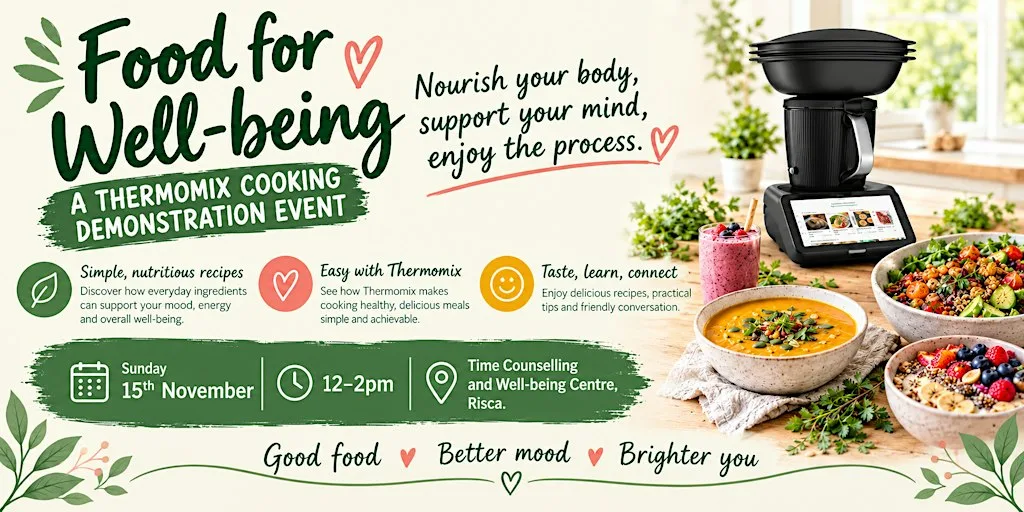 Discover Thermomix - Food for well being at Time counselling and wellbeing centre