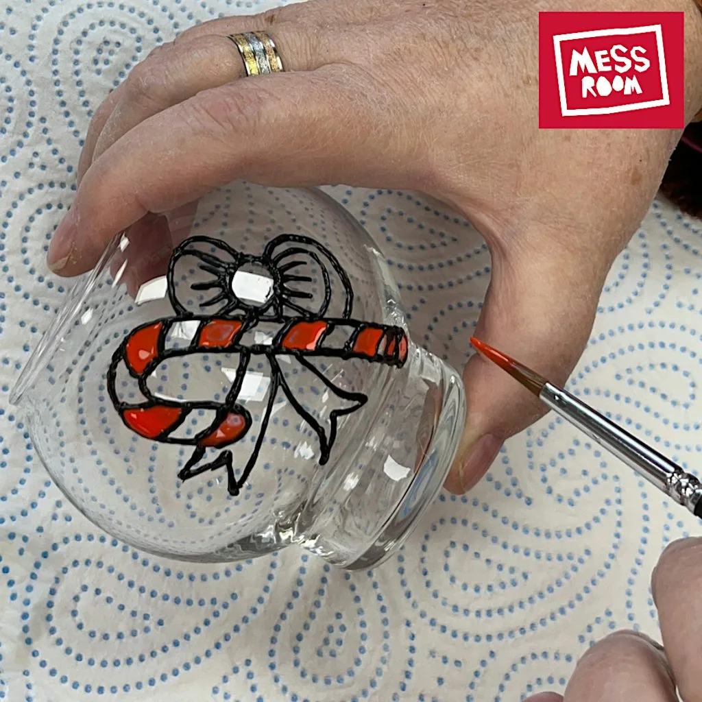 MESS ROOM: Glass Tealight Holder Decorating Workshop at MESS ROOM