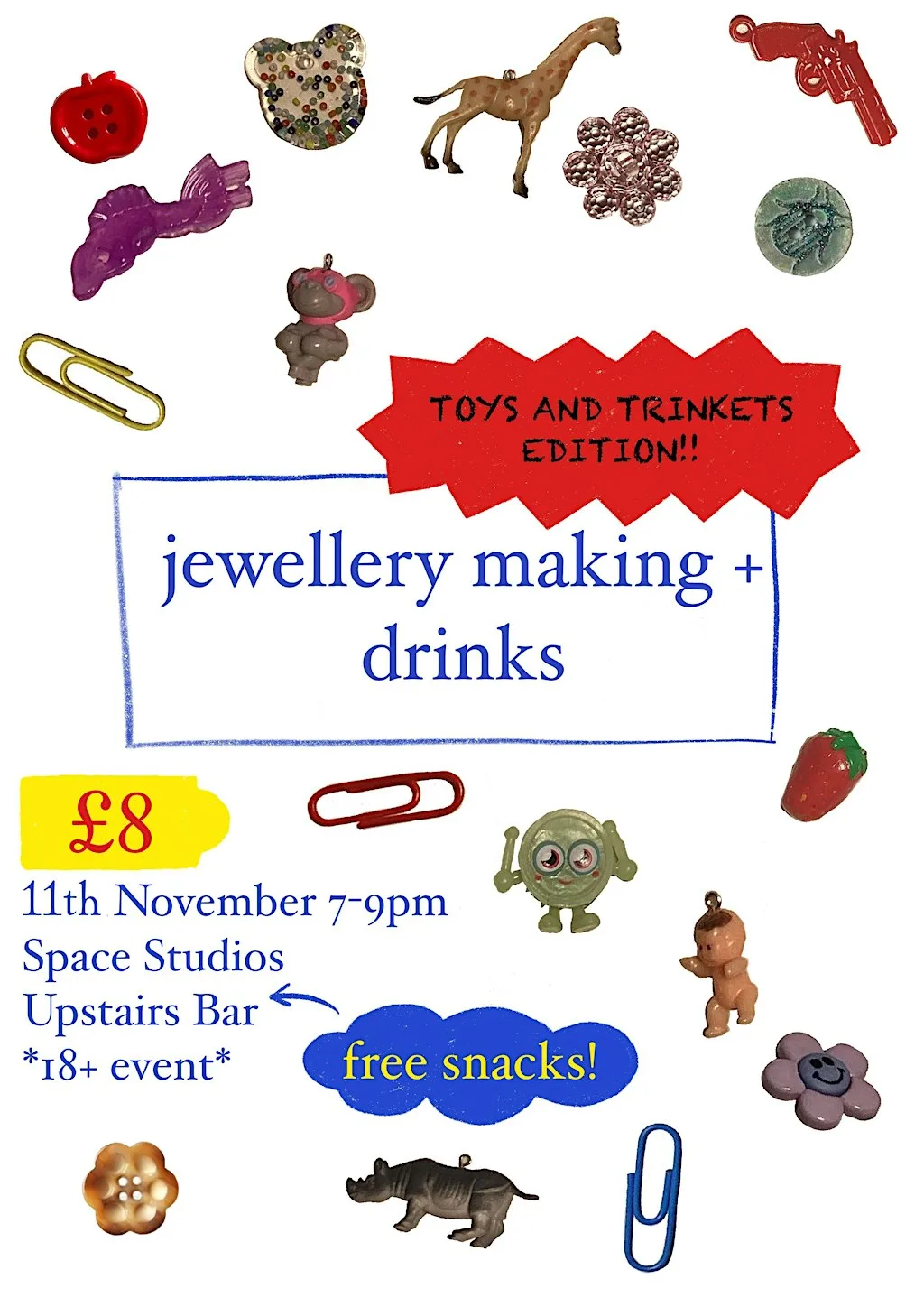 jewellery making workshop: trinkets edition! at Space Studios