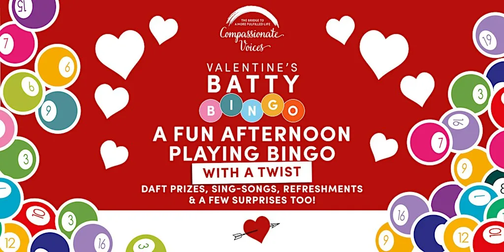 Valentine Batty Bingo at Grassmoor Community Centre