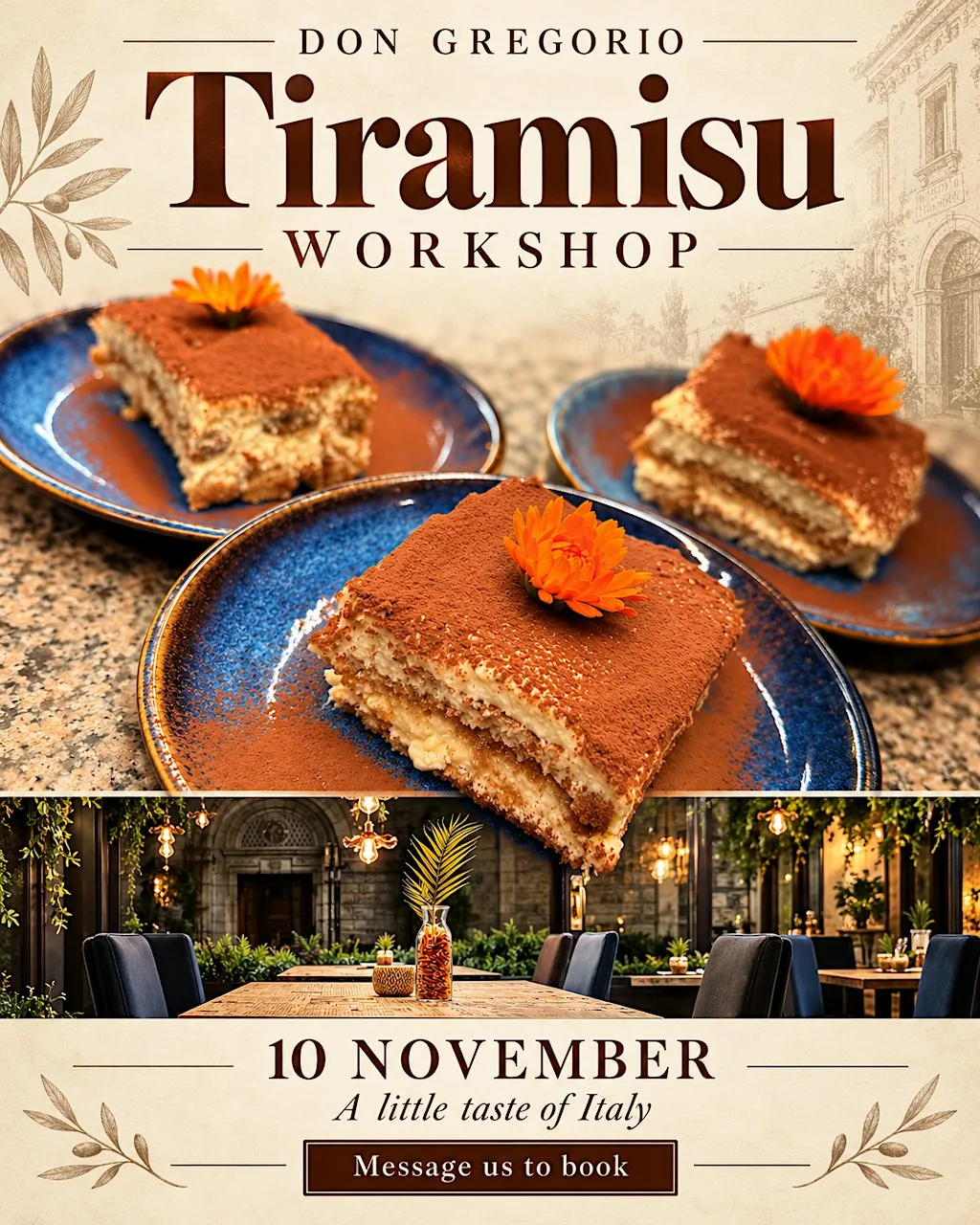 Tiramisu Workshop at Don Gregorio