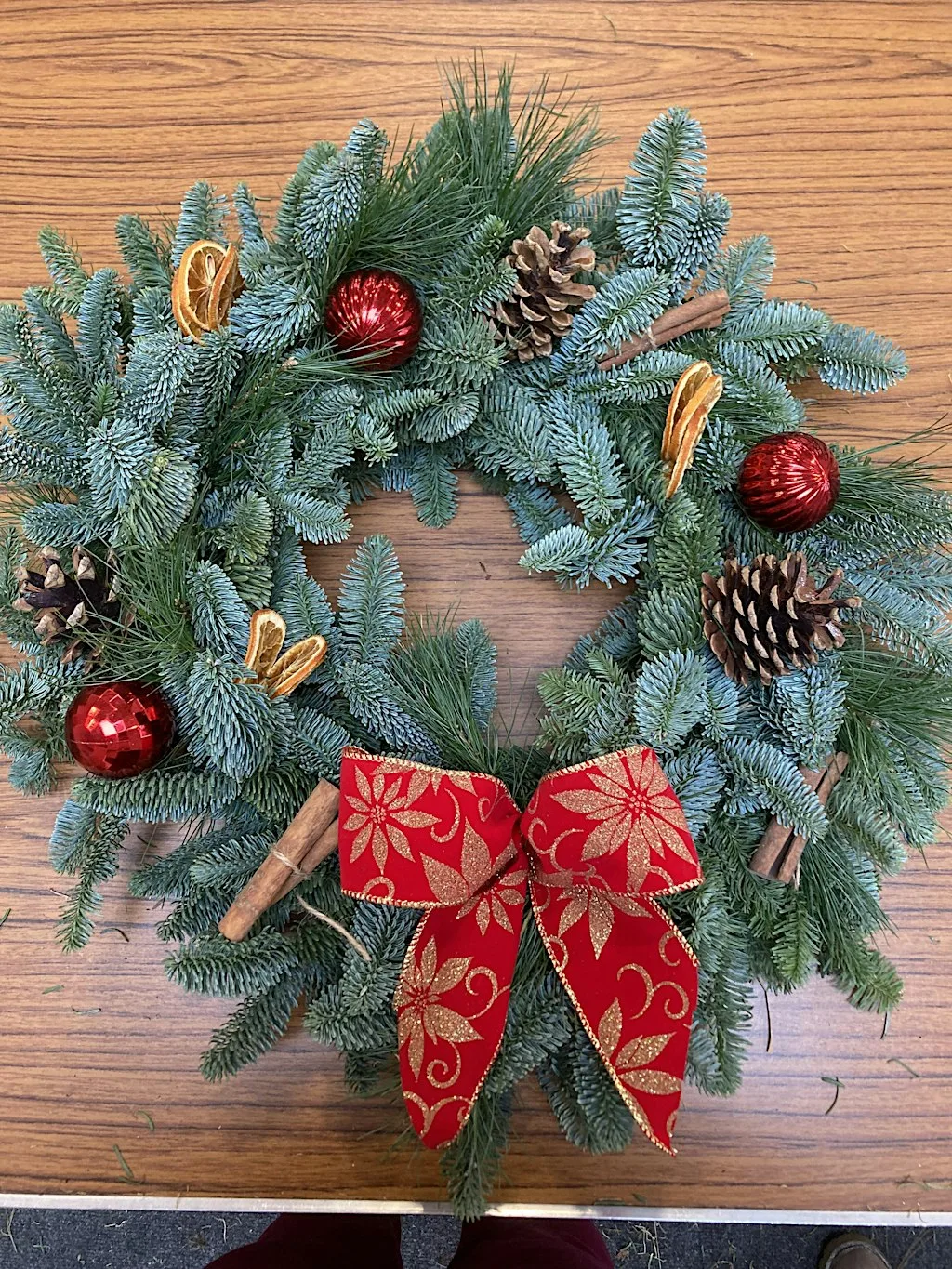 Christmas Wreath Making evening at Stanway Evangelical Church Annexe