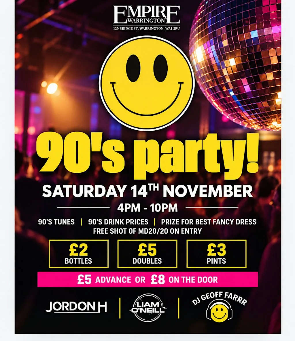 90's Party! at Empire Warrington