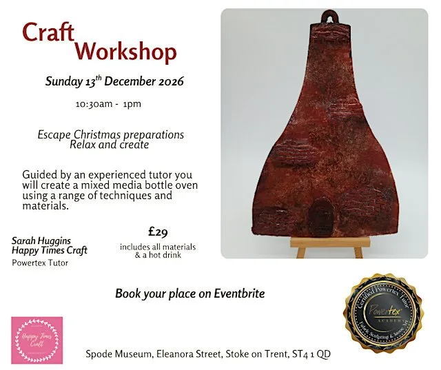 Bottle Oven Craft Workshop using Powertex at The Spode Museum