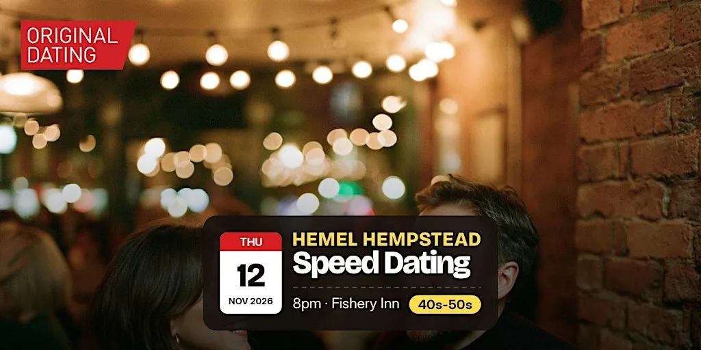 Speed Dating in Hemel Hempstead @ Fishery Inn | 40s-50s at Fishery Inn