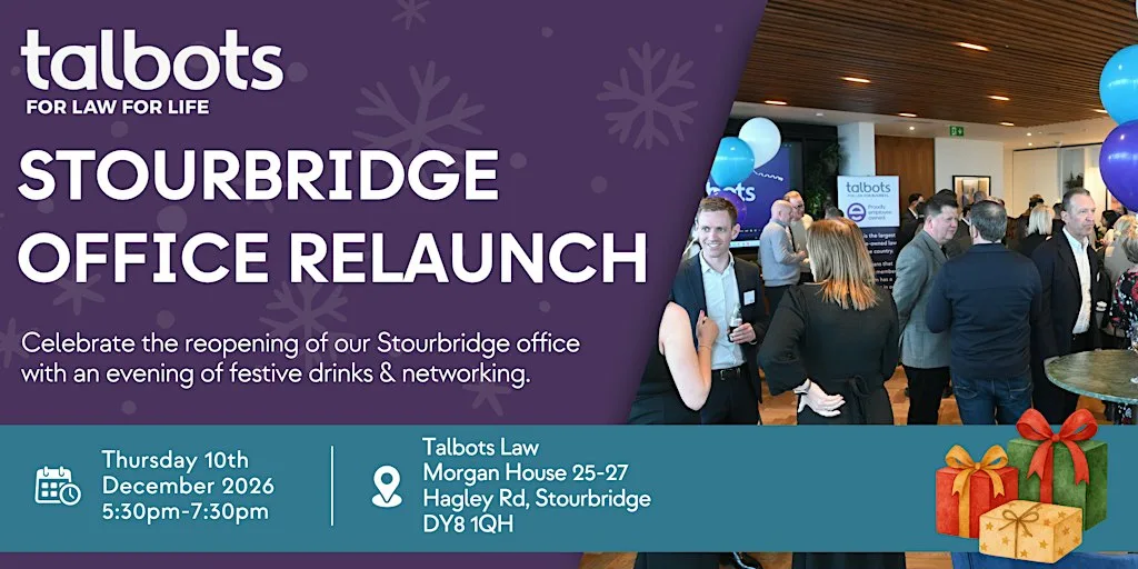 Talbots Law Stourbridge Office Relaunch