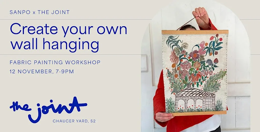 Create Your Own Wall Hanging | Fabric Painting Workshop at The Joint Sheffield