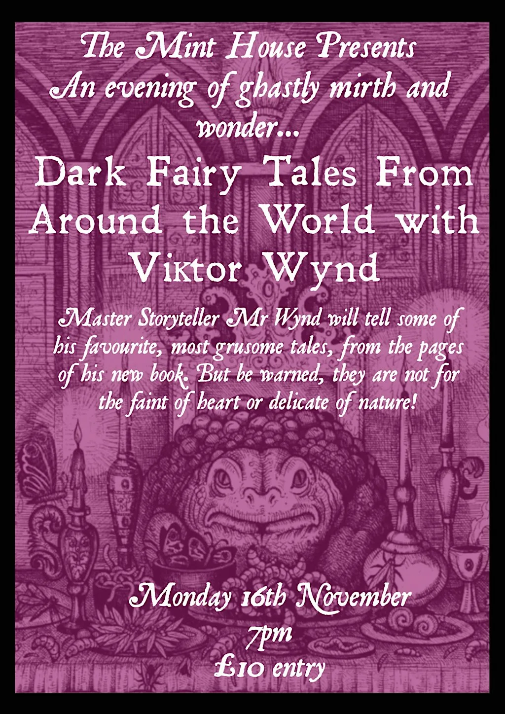 Dark Fairy Tales from Around the World with Viktor Wynd at The Mint House