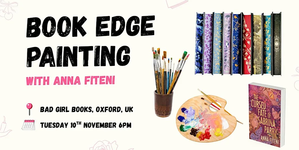 Book Edge Painting craft evening at Bad Girl Books