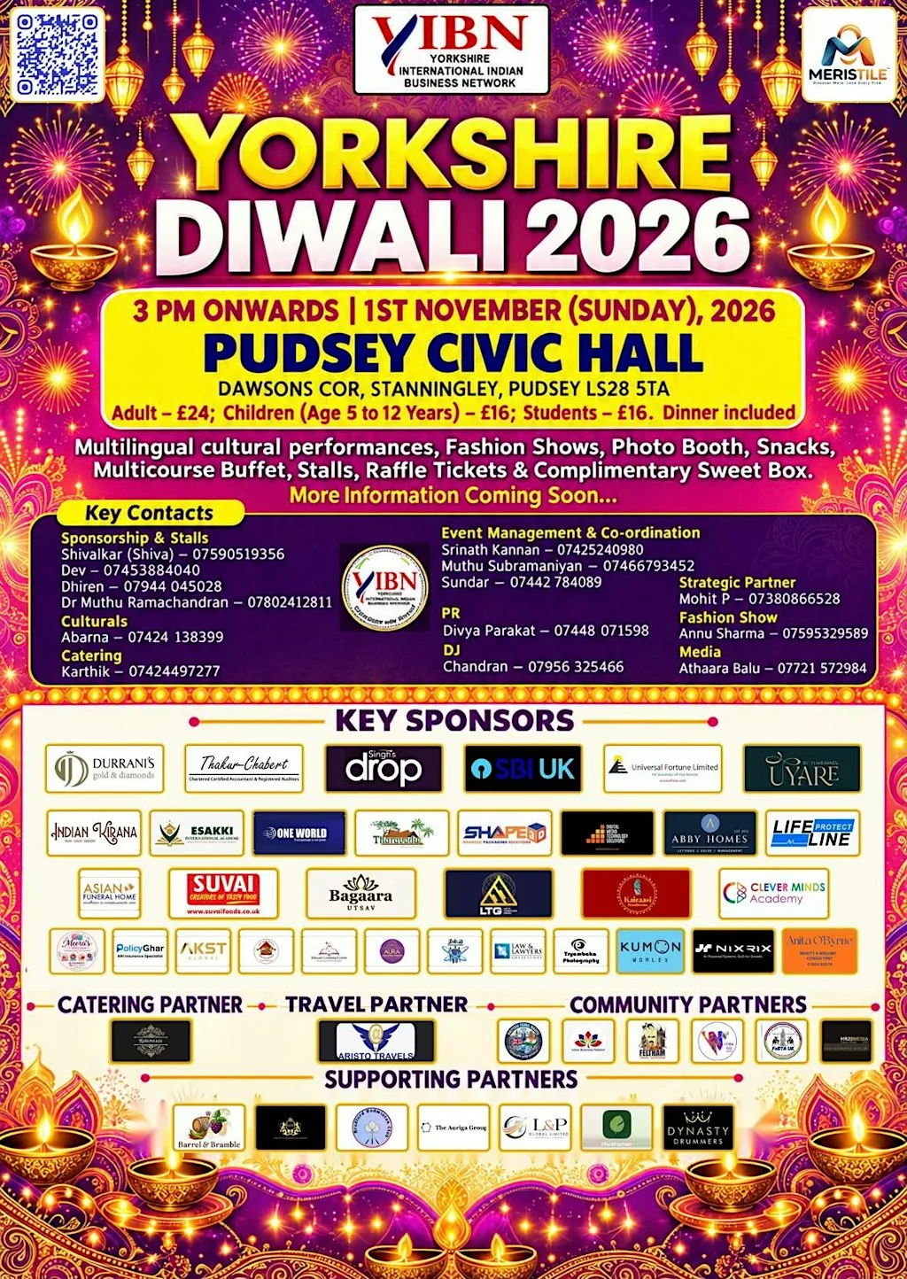 Yorkshire Diwali Show at Pudsey Civic Hall