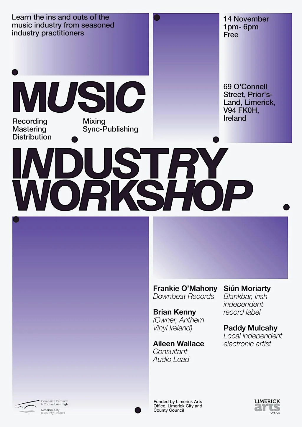 Music Industry Workshop/Seminar at Belltable