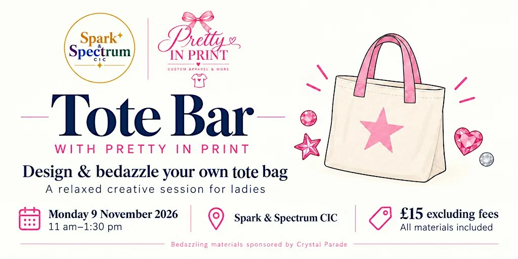 Tote Bar with Pretty In Print