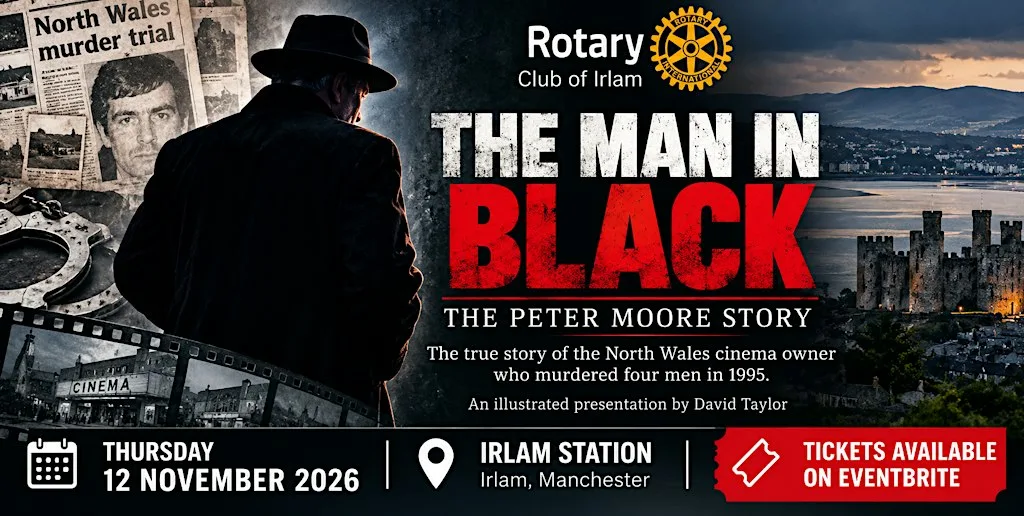The Man in Black – The Peter Moore Story at Irlam Station
