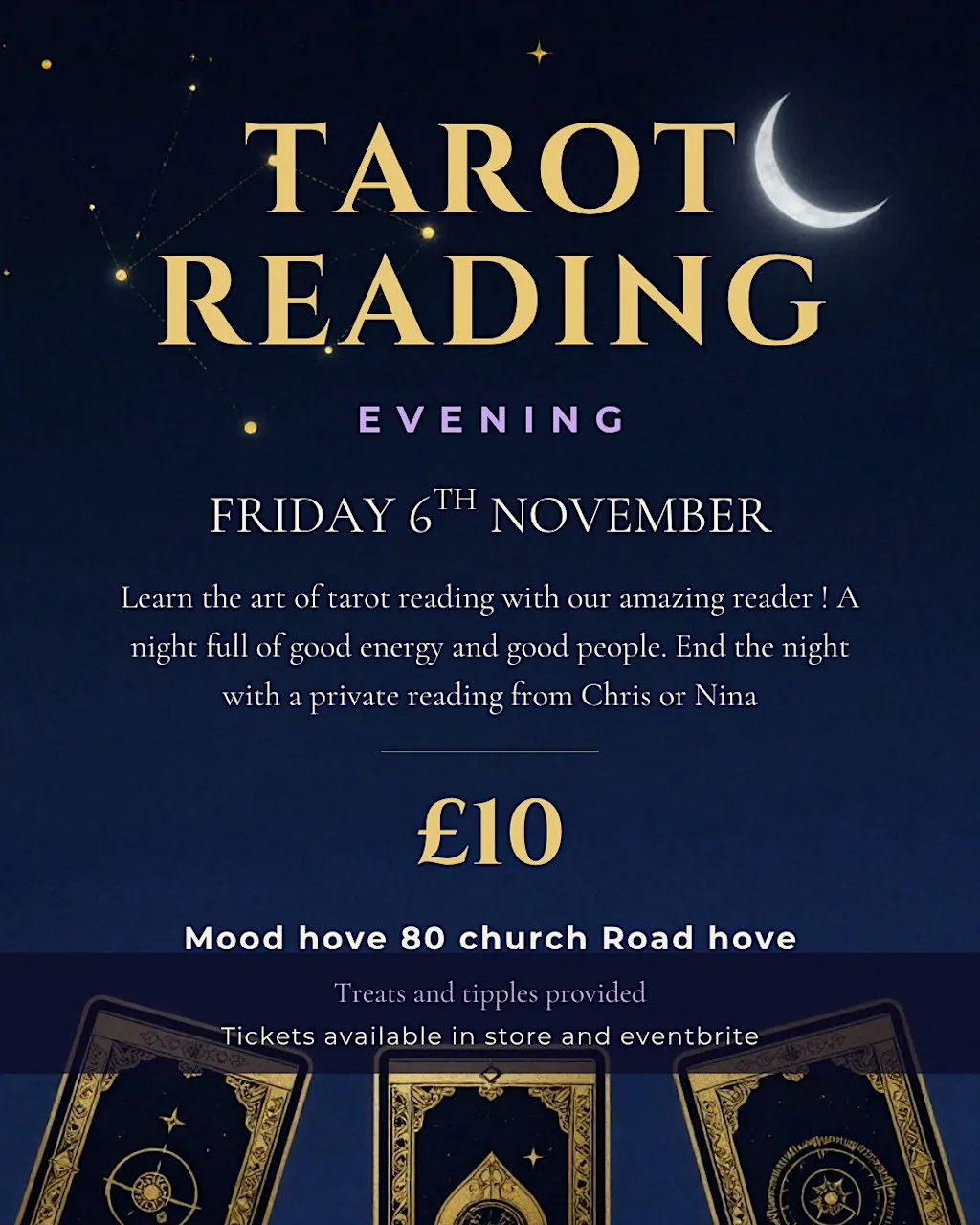A MOODY TAROT EVENING