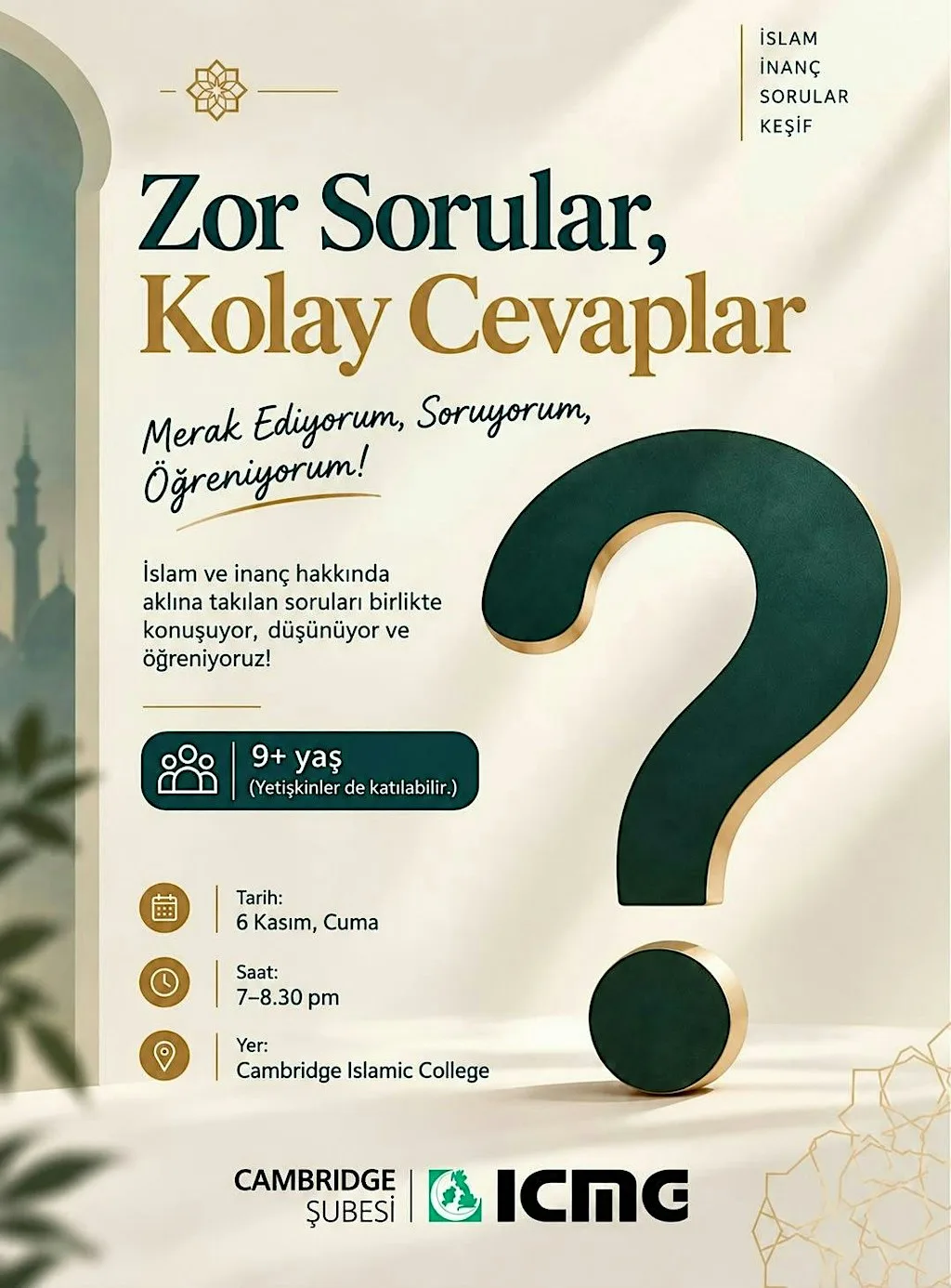 Zor Sorular, Kolay Cevaplar