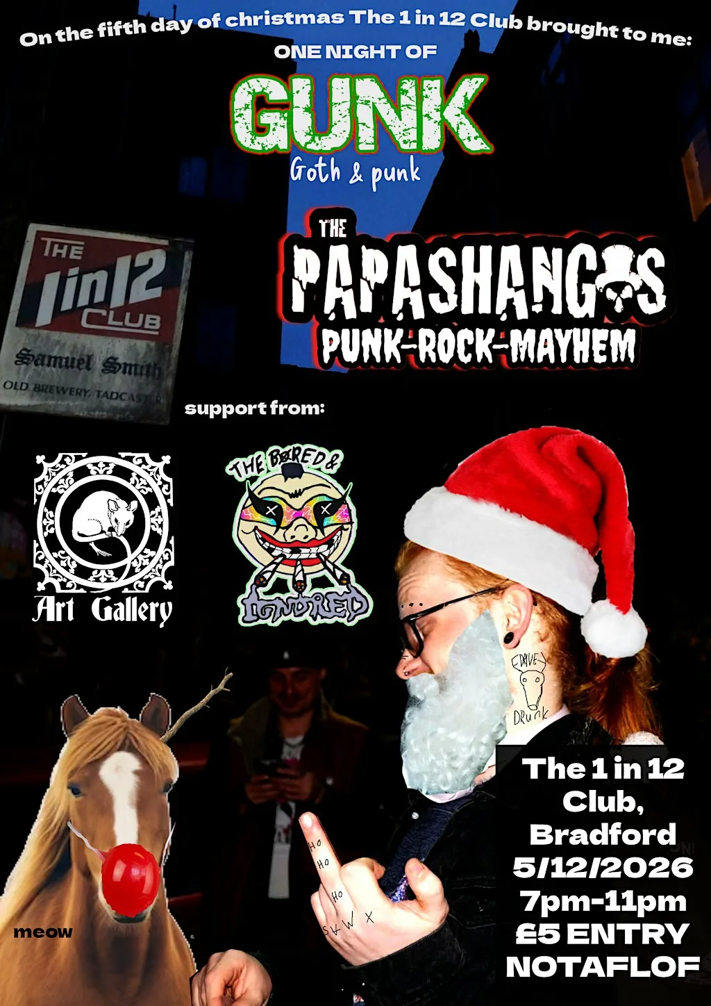 ONE NIGHT OF GUNK (Goth & Punk) at 1 In 12 Club