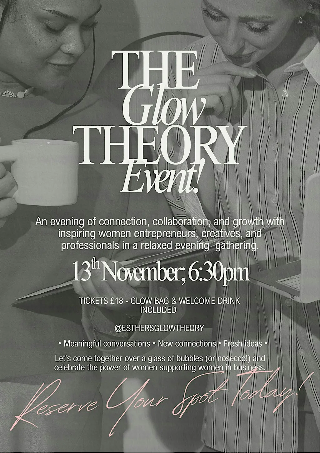 The Glow Theory Event - an evening bringing inspiring women together