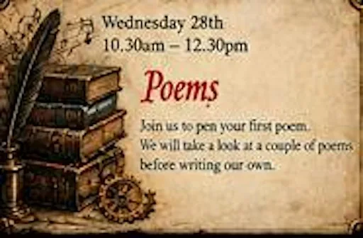 Writing Workshop - Poems at The Gingerlicious Studio