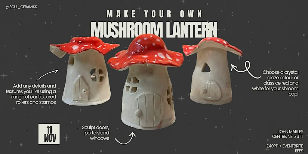 Make your own Mushroom Tealight Holder - Pottery Workshop