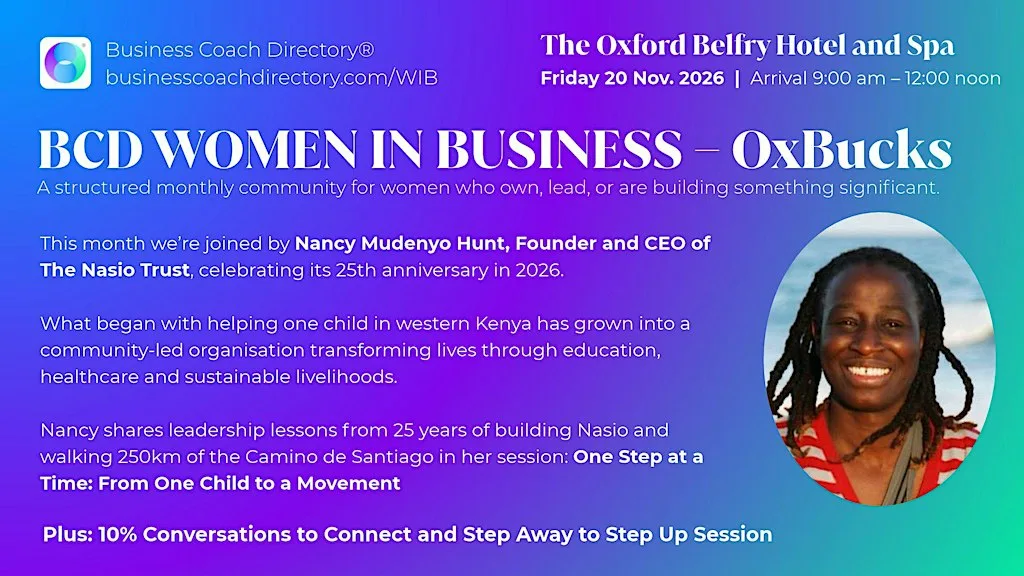 BCD ~ Women in Business | OxBucks I 20th November Meeting at the Oxford Belfry Hotel & Spa