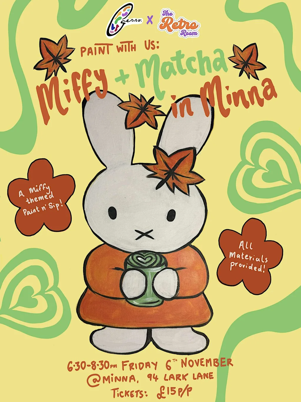 Paint with Us: Miffy and Matcha in Minna! at Minna