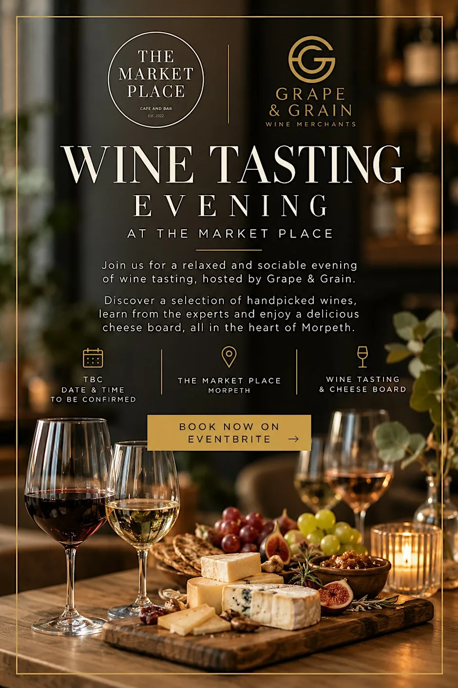 Wine tasting and cheese pairing with Grape and Grain