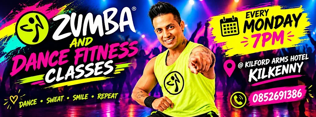 Dance Fitness Classes in Kilkenny (ALL Ages / All Levels) at Kilford Arms Hotel