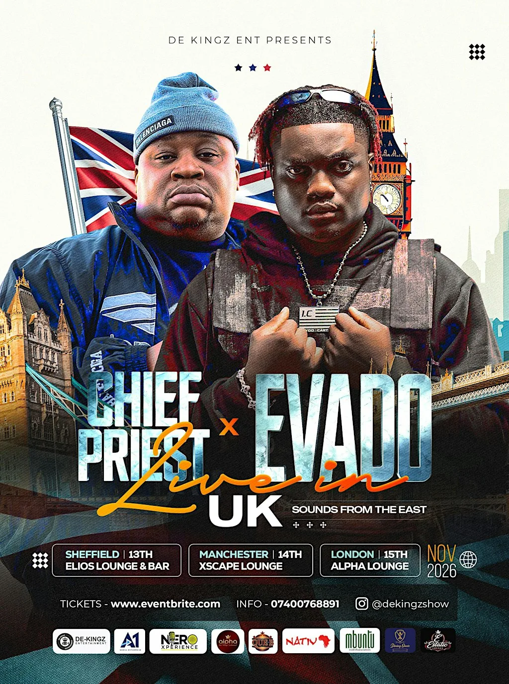 Chief Priest x Evado lee in Manchester