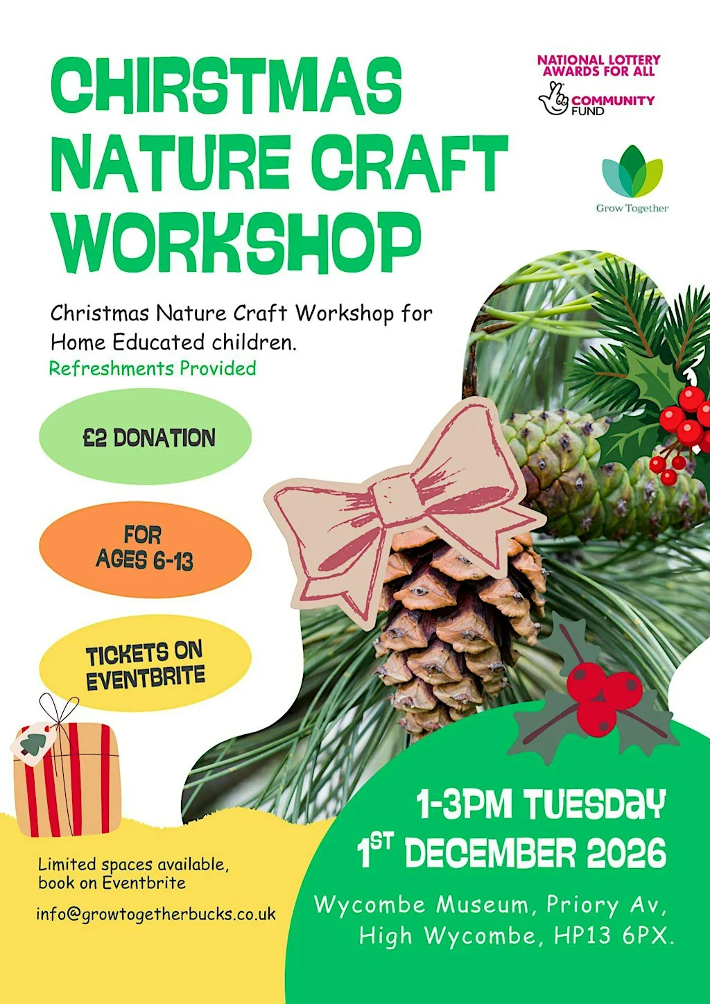 Home Education Childrens Christmas Crafting Workshop at Wycombe Museum