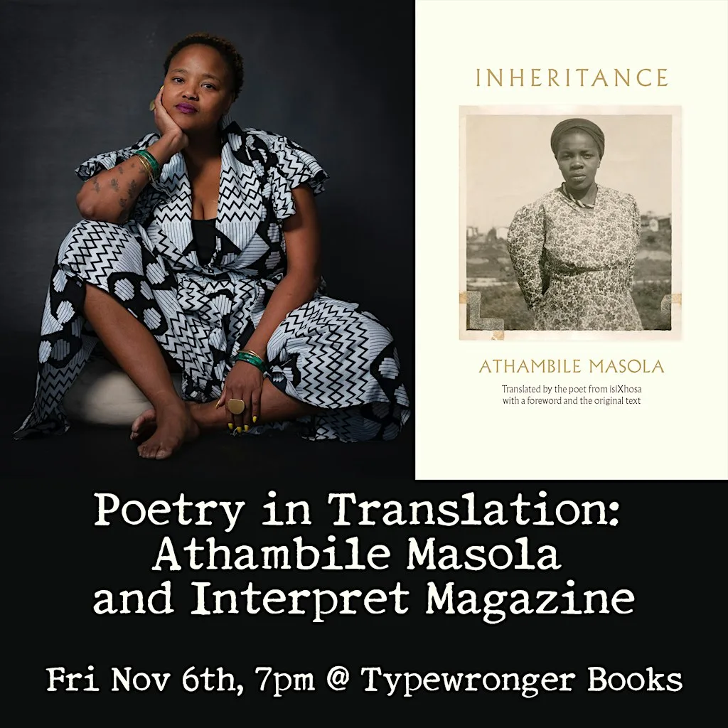 Poetry in Translation: Athambile Masola and Interpret Magazine at Typewronger Books
