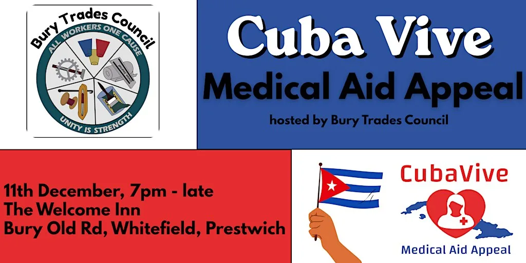 Cuba Viva Medical Aid Appeal at Welcome Inn