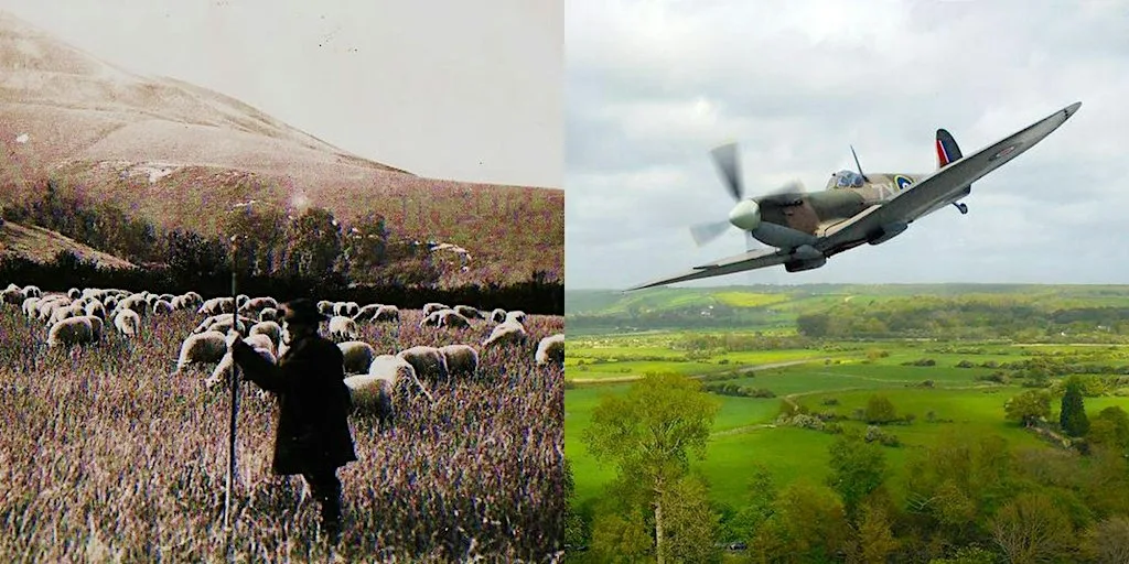 Sheep Bells to Spitfires – our downland parishes in two world wars