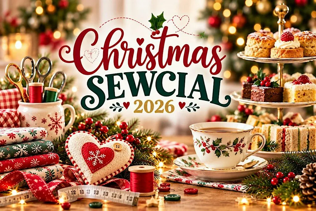 Christmas Sewcial 2026 – Afternoon Tea, Sewing Friends & Festive Fun at Marston Farm Hotel