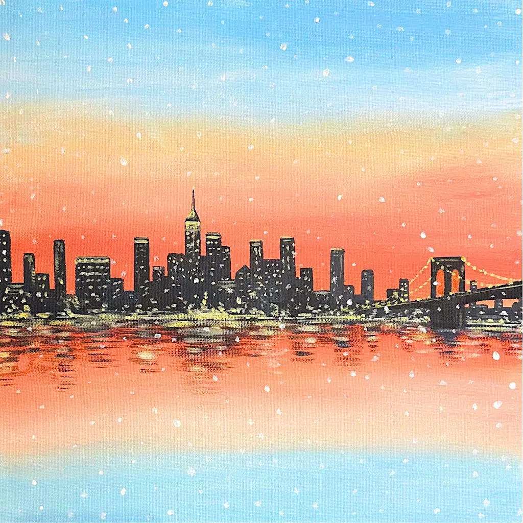 Sip & Paint at Barranco Lounge, Filton, Bristol - "New York"