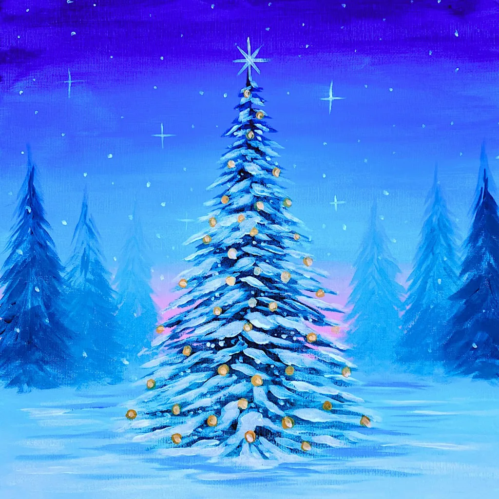 Sip & Paint at Bath Sports & Leisure Centre, Bath - "Winter Wonderland" at Bath Sports and Leisure Centre