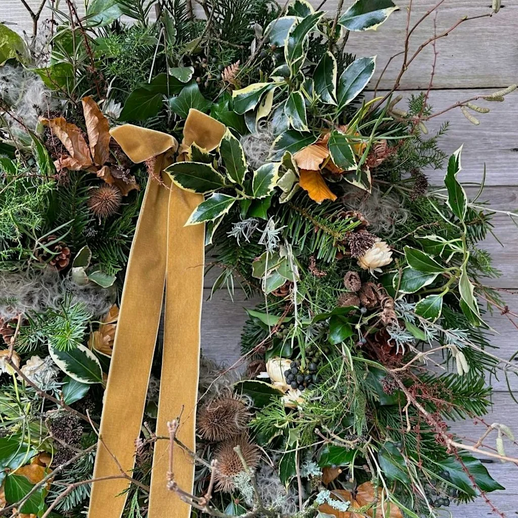 Christmas Wreath Making Workshop at Long Barn