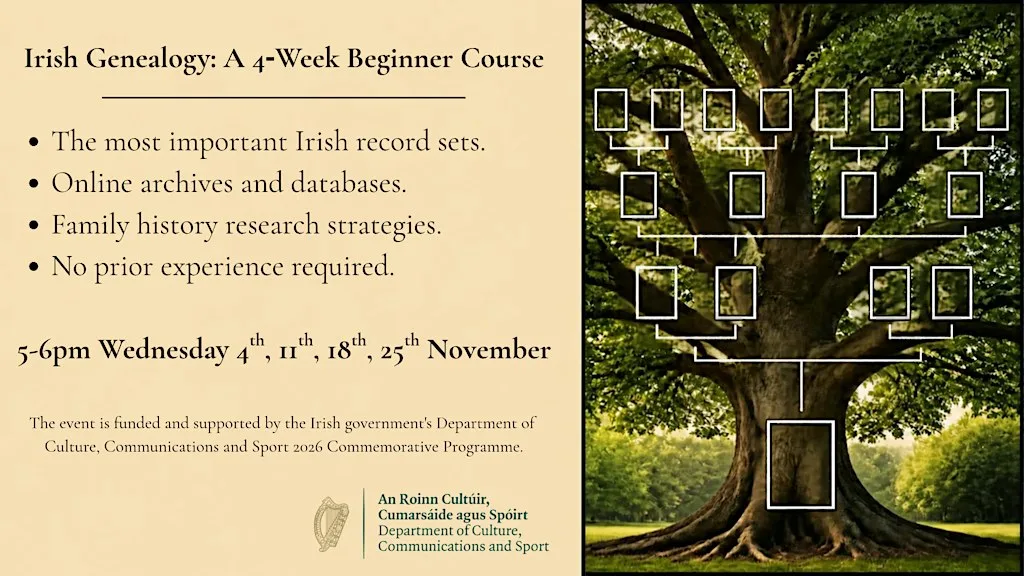 Irish Genealogy: A 4‑Week Beginner Course