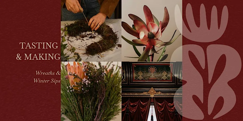 Wine Tasting & Wreath Making - A Christmas Workshop by Beyond the Bouquet® at Jeroboams King's Road