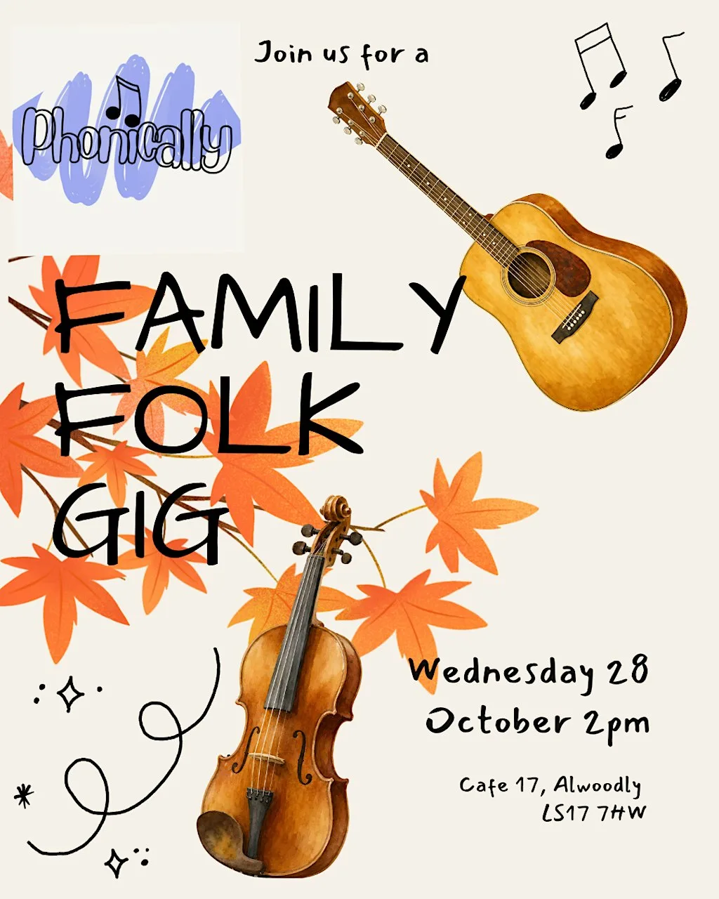 Family Folk gig at Cafe 17
