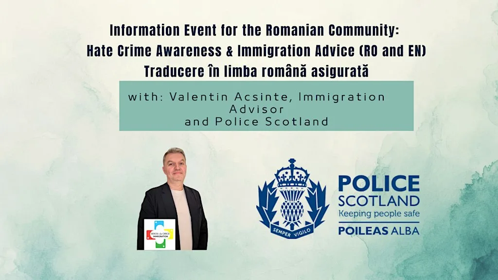 Info Event for the Romanian Community: Hate Crime Awareness & Immigration
