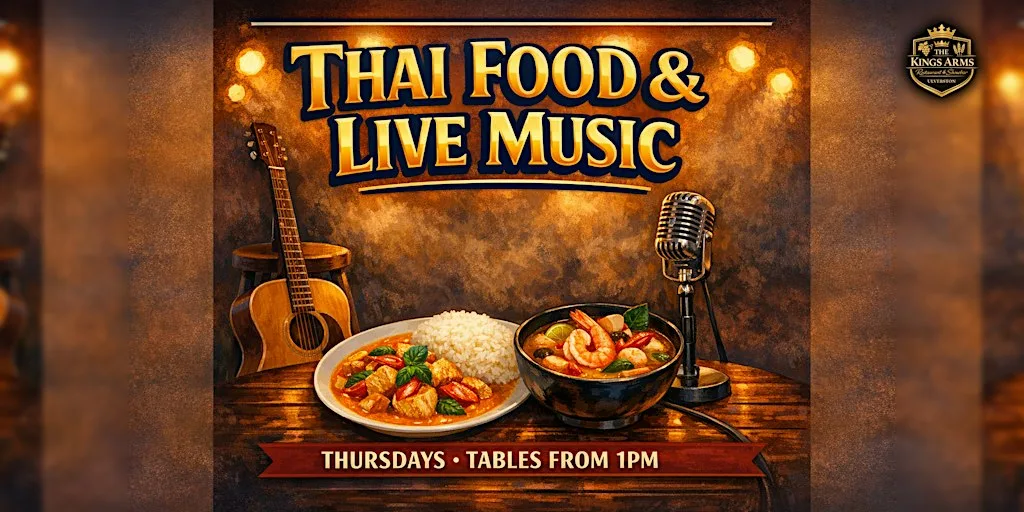 Thai Food & Live Music Thursdays | Kings Arms Ulverston at The Kings Hotel: Restaurant & Showbar