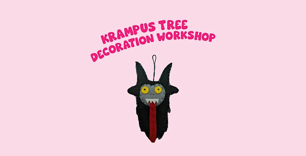 Krampus tree decoration workshop at Green Jam Creatives