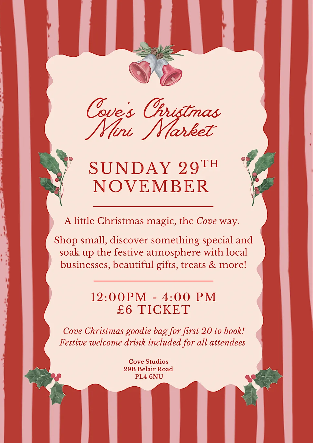 COVE’S CHRISTMAS MINI MARKET at Cove Studios