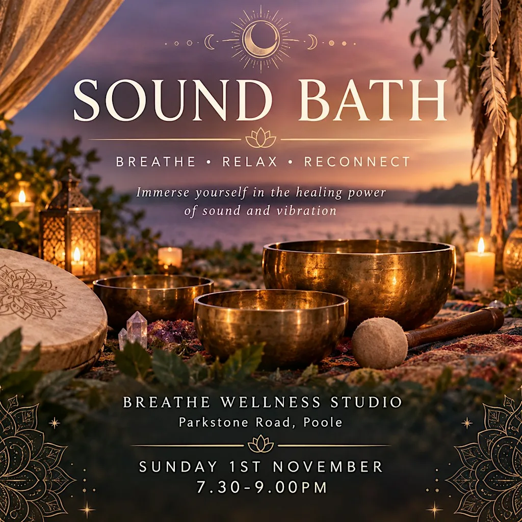Guided Meditation and Sound Bath at Breathe Wellness Studios