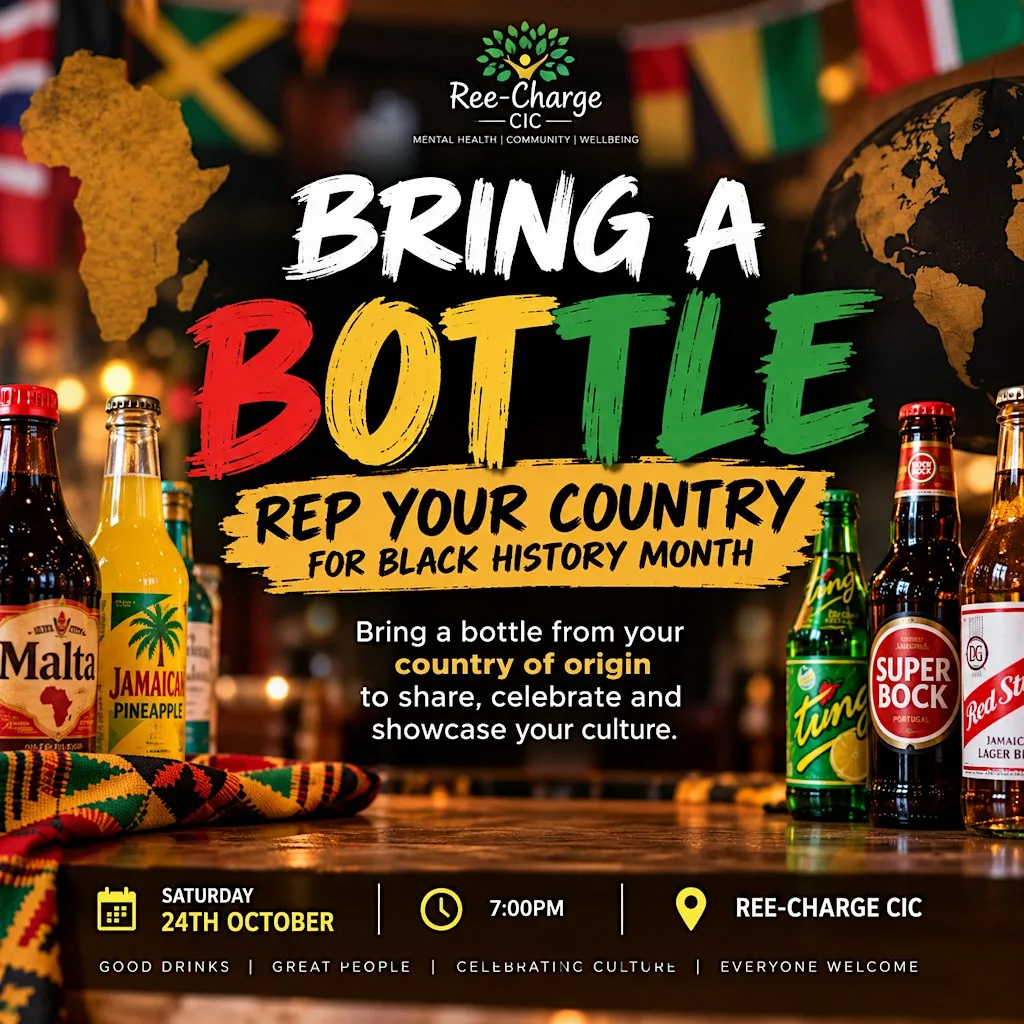 Bring a bottle, rep your country! at Ree-Charge CIC